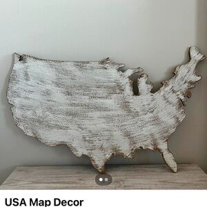 Rustic USA Map Wall Decor